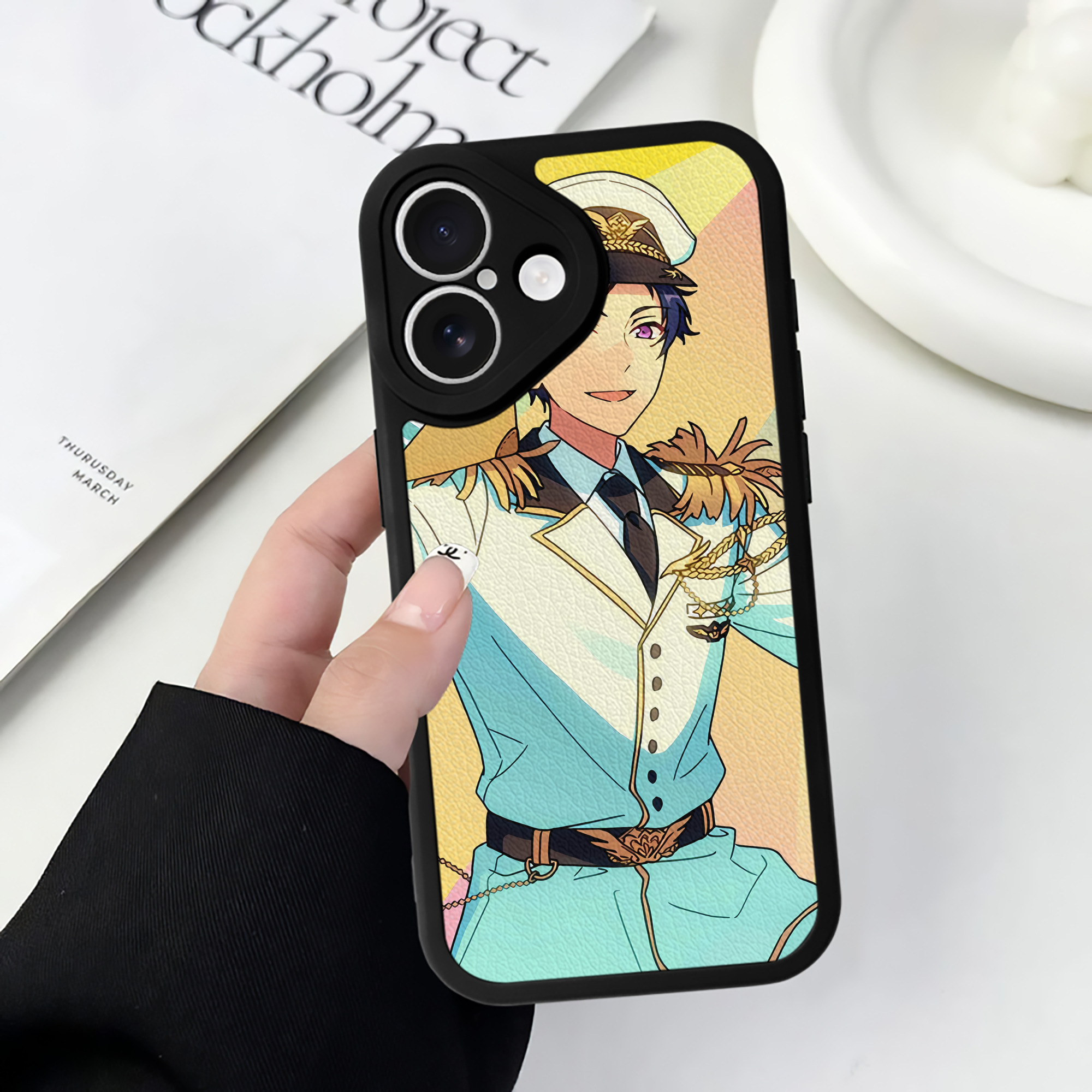 （画像用） あんさんぶるスターズ! Ensemble Stars 【iPhone 16シリーズ対応】シリコンスマホケース（レザー調） 材質：シリコン
